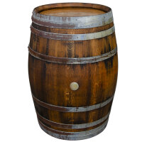 Botte di vino rustica in rovere, barile, da usare come tavolo, decorazione - Botte rustica