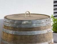Botte da vino rustica in rovere, barile, da usare come cisterna per lacqua - Botte rustica