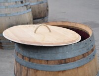 Botte da vino rustica in rovere, barile, da usare come cisterna per lacqua - Botte rustica