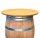 Tischplatte aus Holz mit Eichenlasur für Weinfass Stehtisch