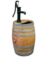 Le botte di vino cisterna per lacqua - legno naturale con...