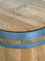 Botte da vino rustica in rovere, da usare come cisterna per lacqua - botte restaurata