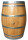 Botte da vino rustica in rovere, da usare come cisterna per lacqua - botte restaurata