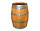 Botte da vino rustica in rovere, da usare come cisterna per lacqua - botte restaurata