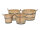 Kübel natur, Pflanzkübel aus Kastanienholz, 30 bis 60 cm Durchmesser