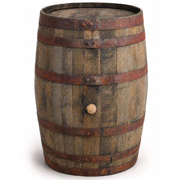 Botte da whisky in rovere, barile, da usare come tavolo, decorazione - 190 litri