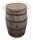 Botte di whisky in rovere con lastra di vetro, barile, usare come tavolo, decorazione - circa 90 cm