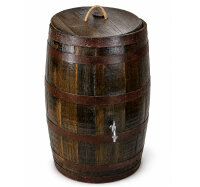 Botte di whisky da 190 litri, botte di rovere aperta utilizzata come cisterna per lacqua piovana