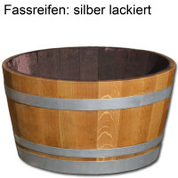 D70cm - GESCHLIFFENES Weinfass halbiert als Miniteich oder Pflanzkübel